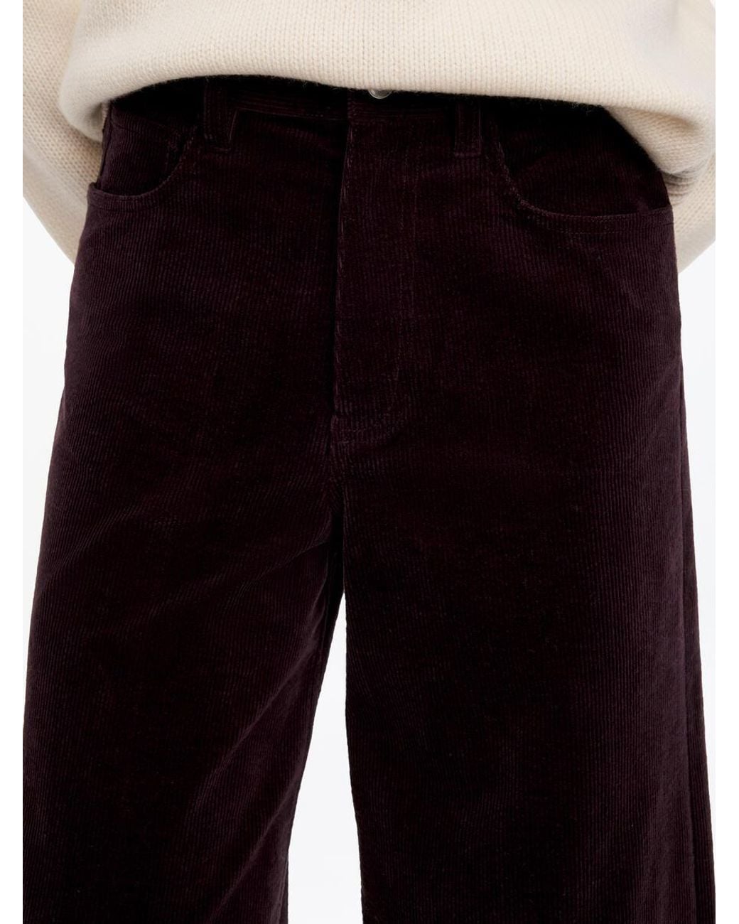 ARKET White Corduroy Trousers