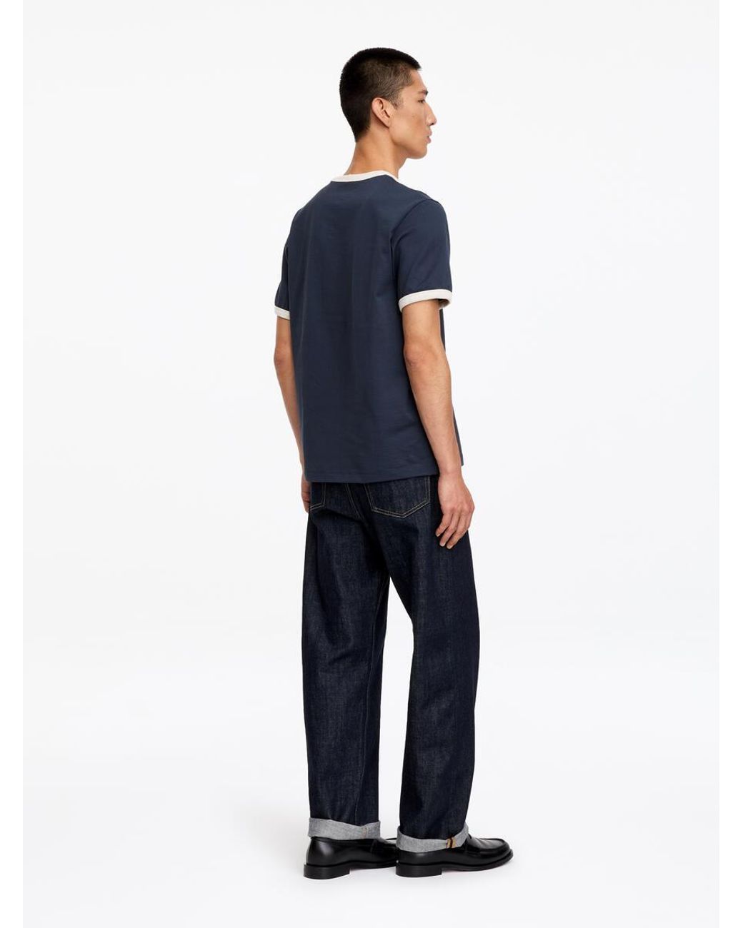 ARKET Blue Fitted T-Shirt for men
