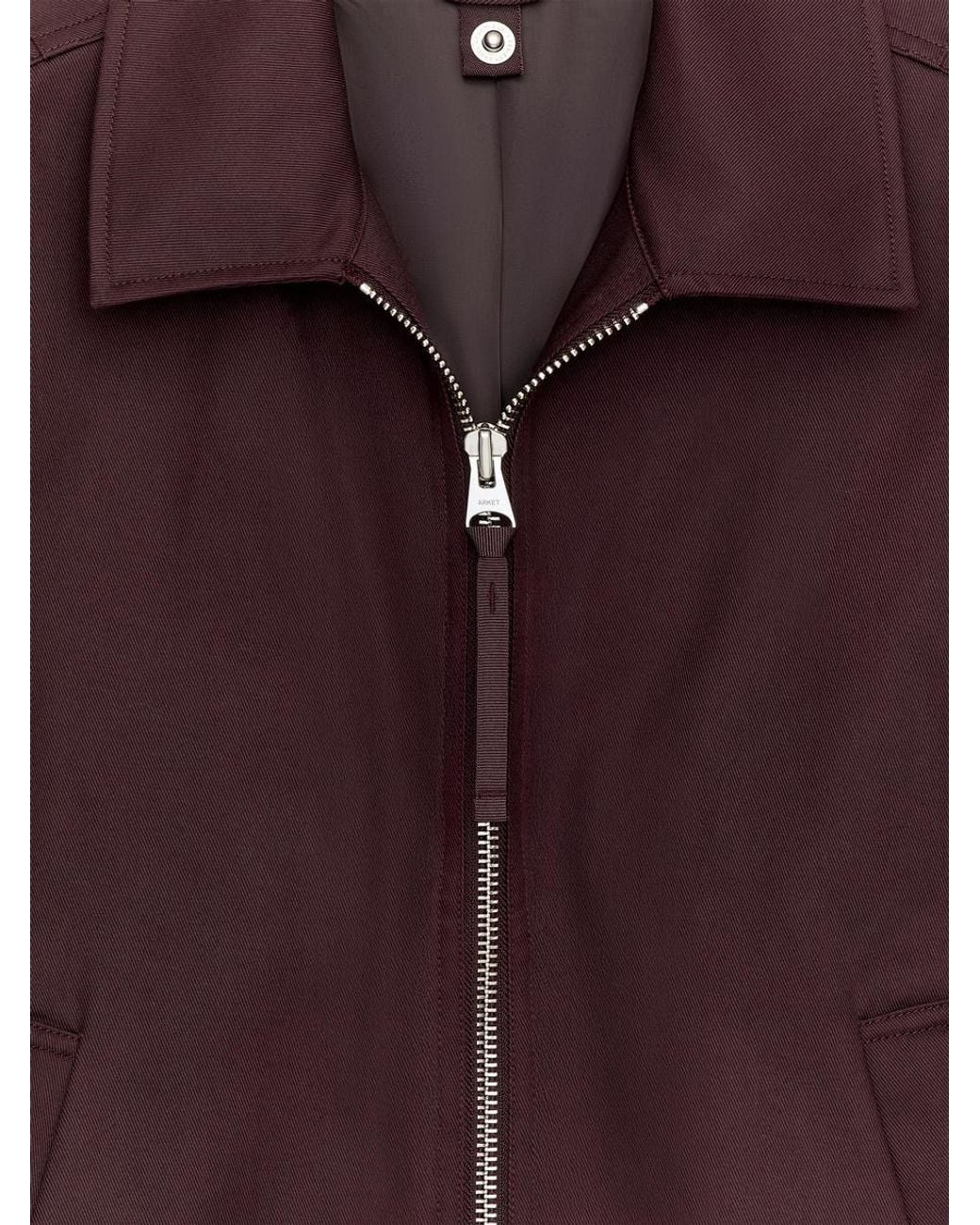 ARKET Red Drizzler Cotton Jacket for men