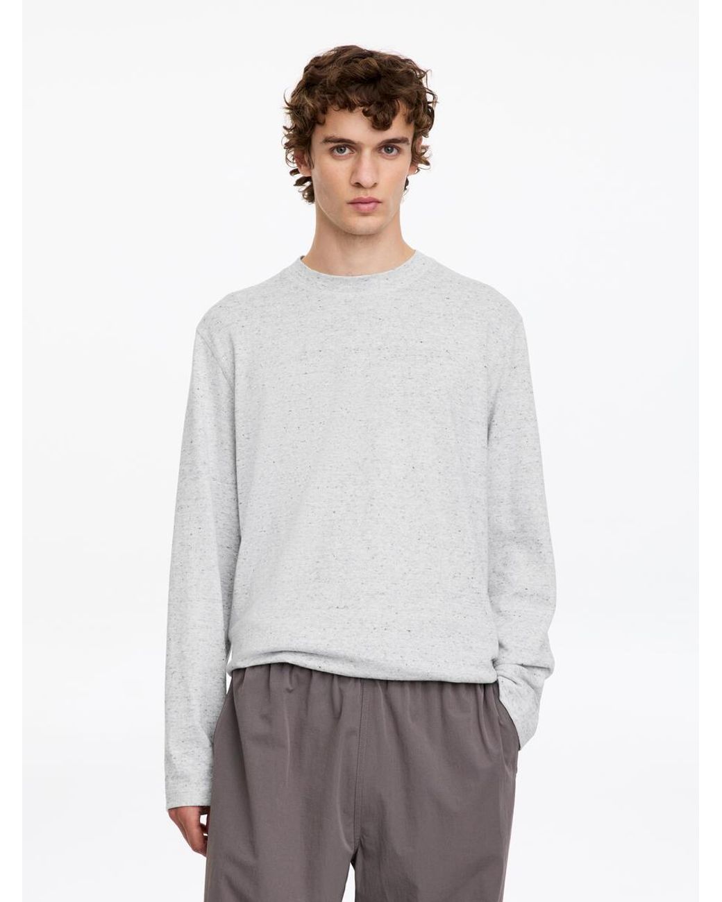 ARKET White Active Long-Sleeve Top for men