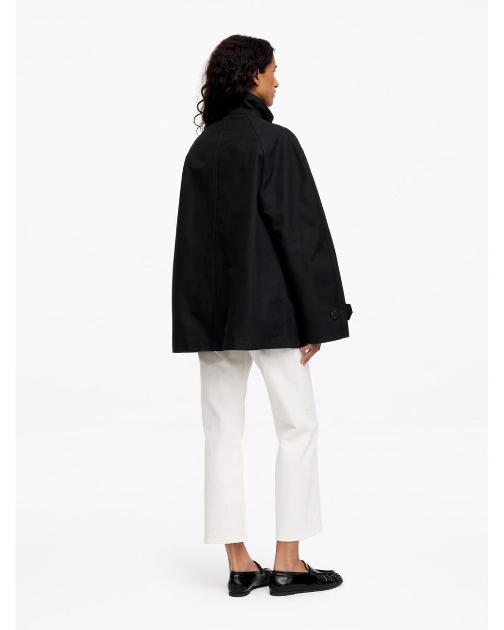 ARKET Black Corduroy-Collar Jacket