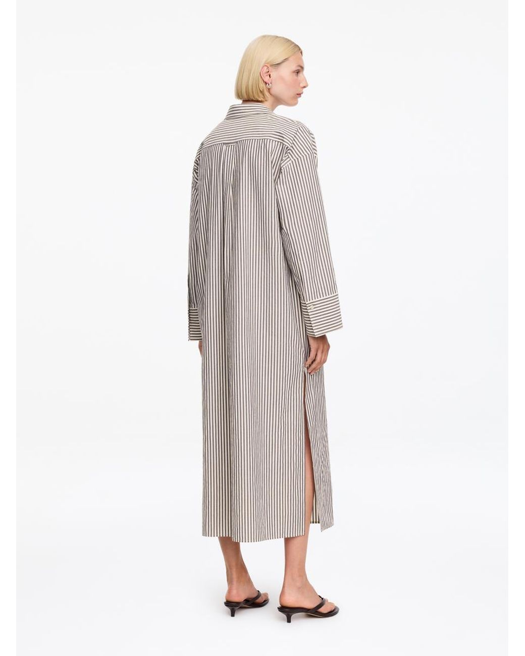 ARKET White Cotton Shirt Dress