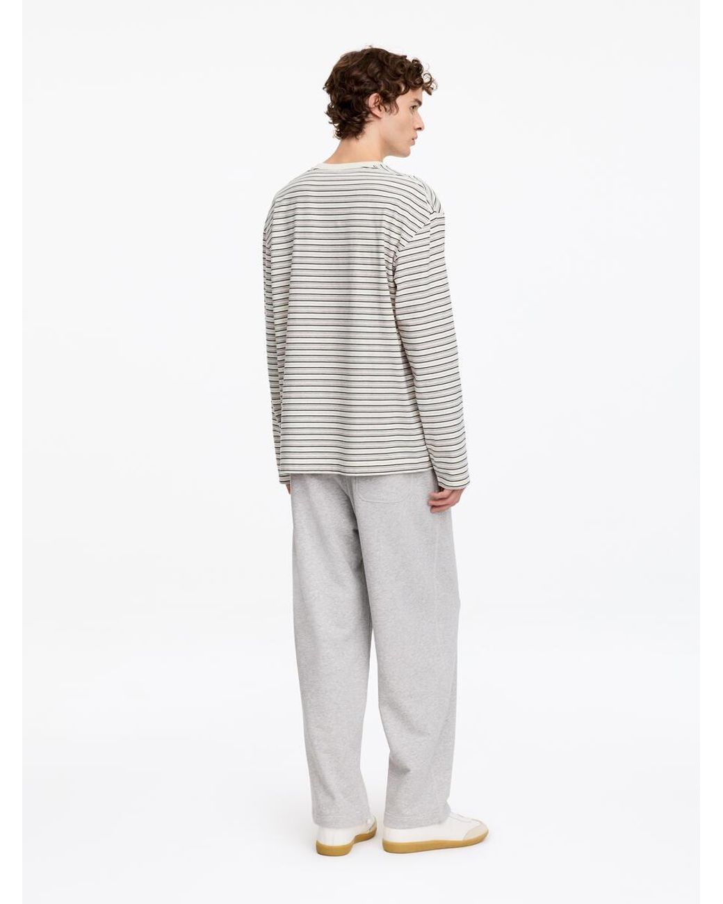 ARKET White Relaxed Long-Sleeve T-Shirt for men