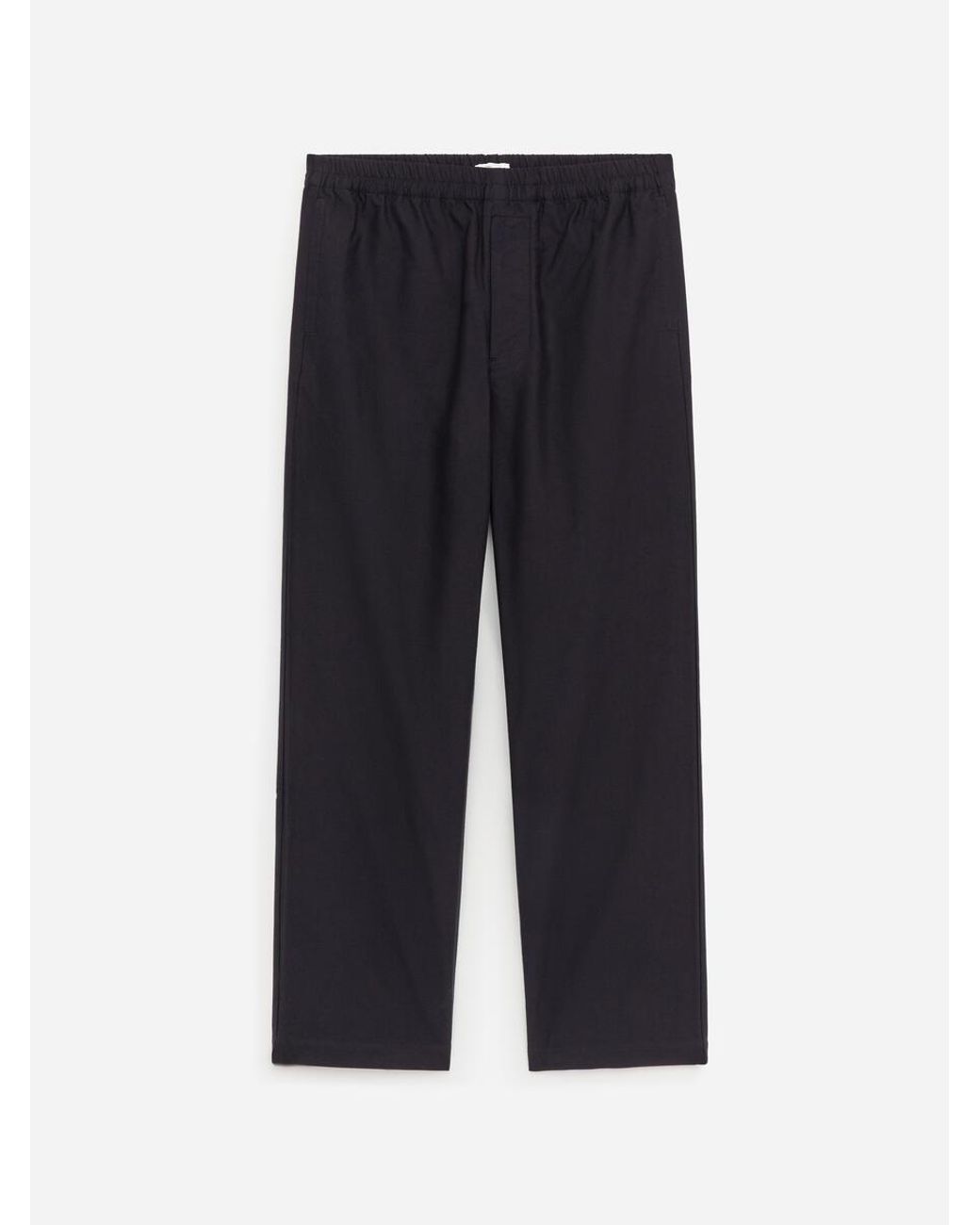 ARKET Blue Relaxed Cotton Hopsack Trousers for men