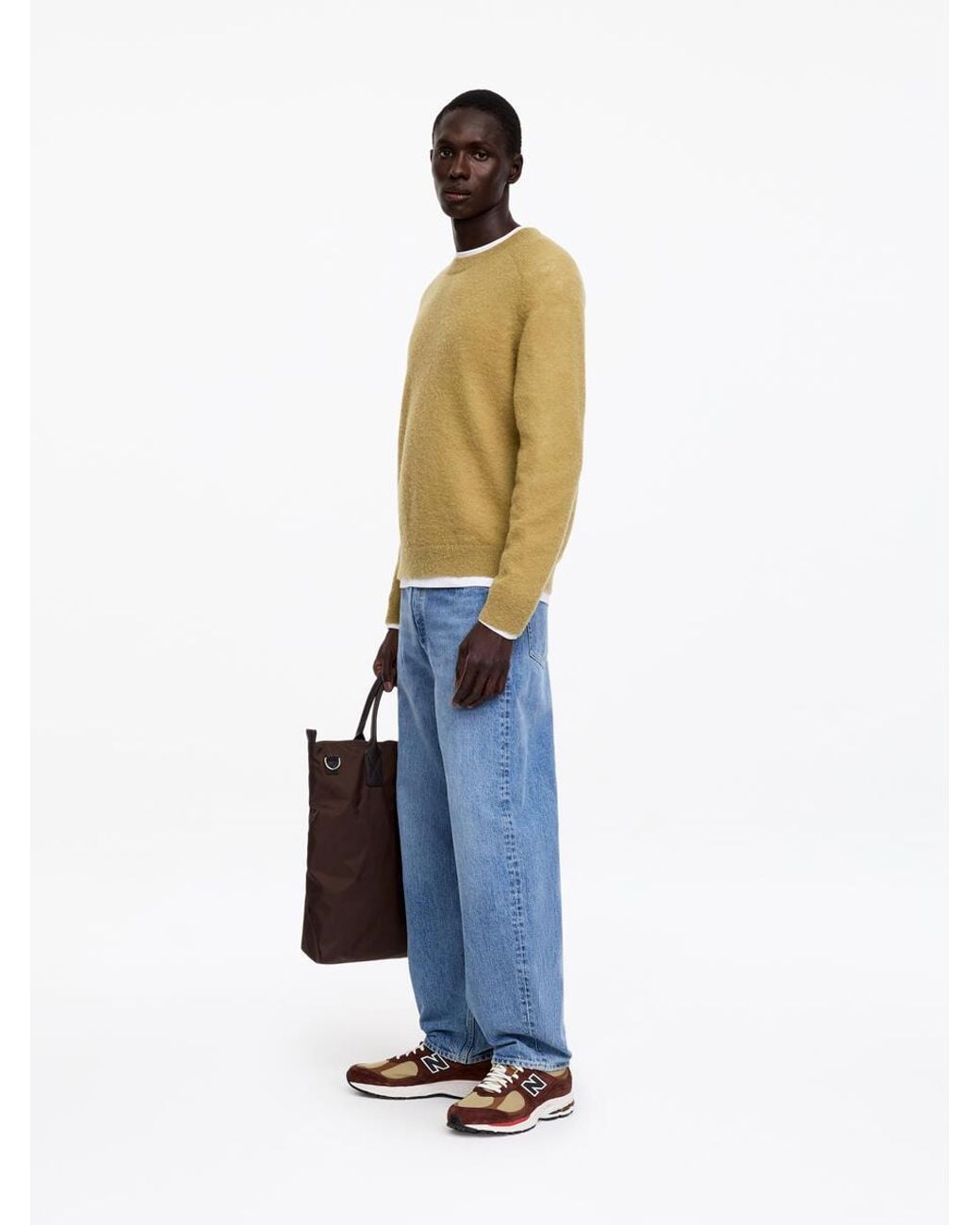 ARKET Natural Brushed Wool Jumper for men