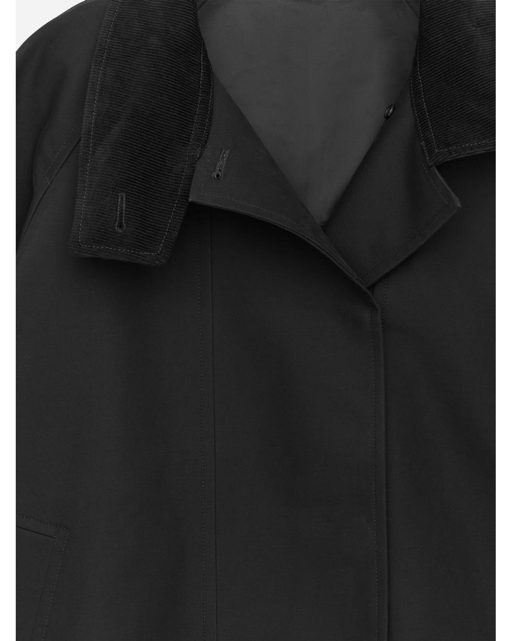 ARKET Black Corduroy-Collar Jacket