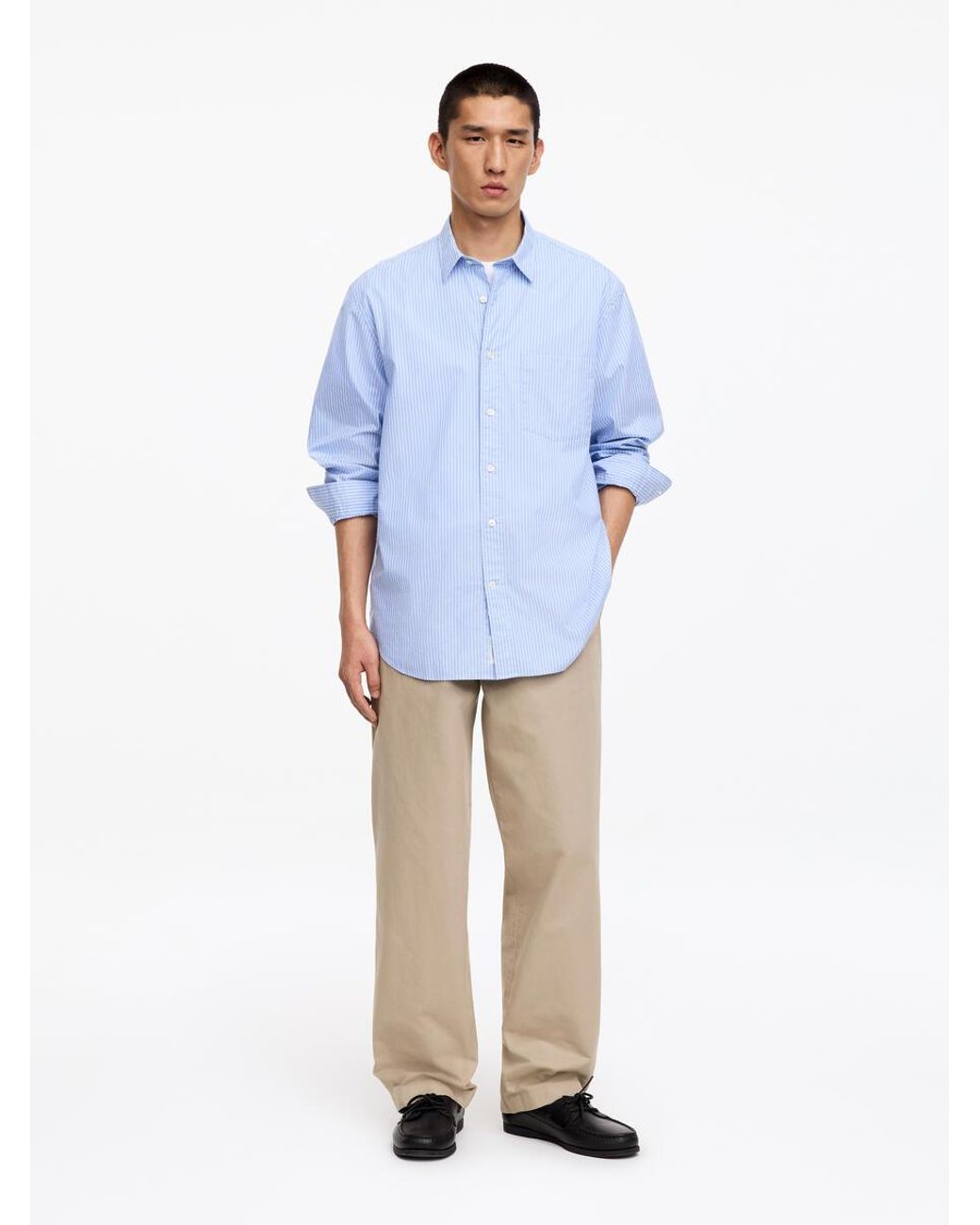 ARKET Natural Wide-Fit Workwear Chinos for men