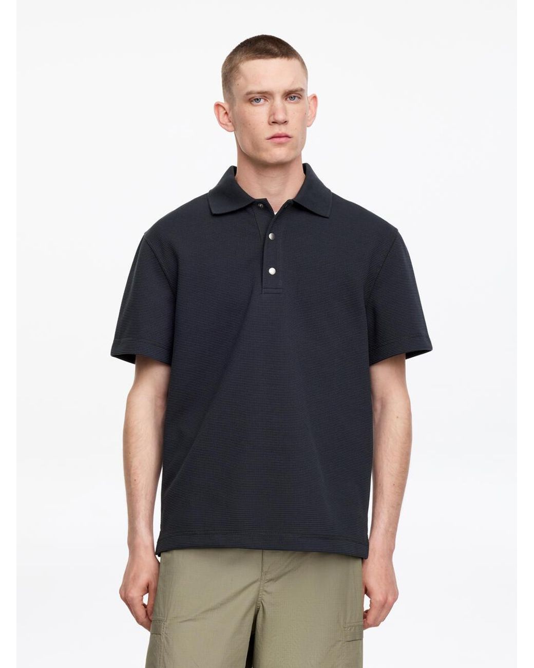 ARKET Blue Active Polo Shirt for men