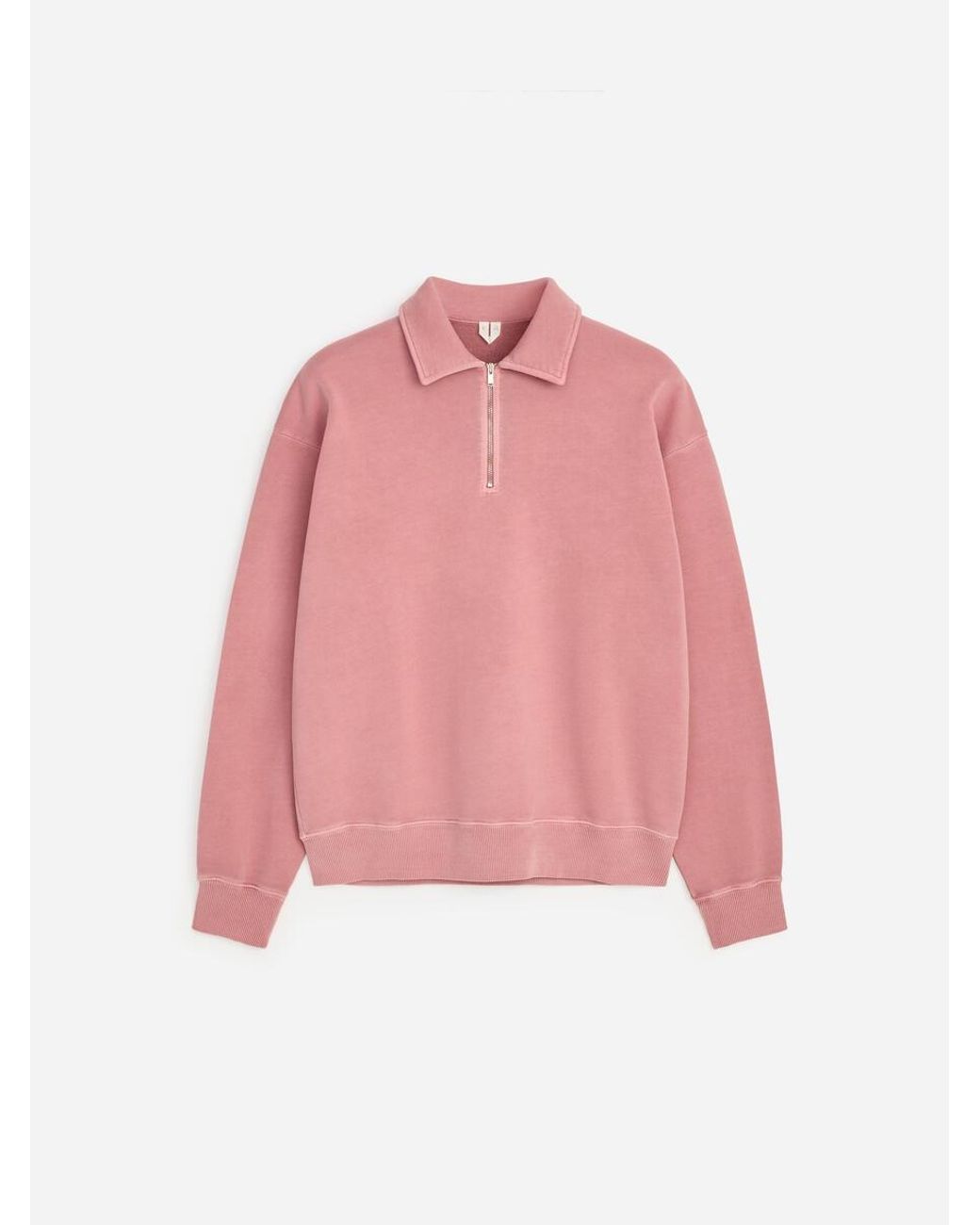 ARKET Pink Half-Zip Sweatshirt for men