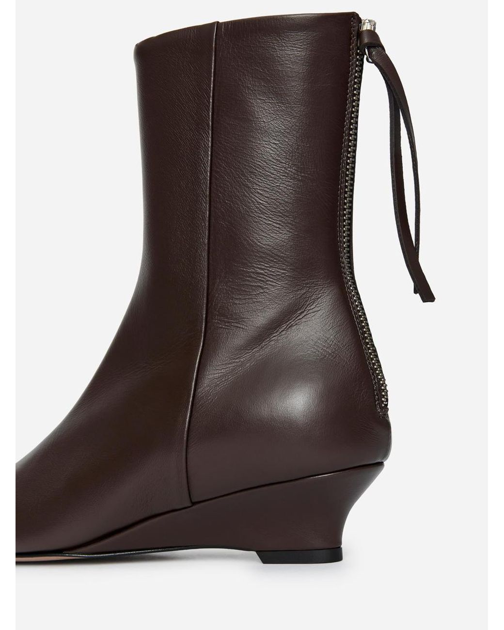 ARKET Blue Wedge Ankle Boots
