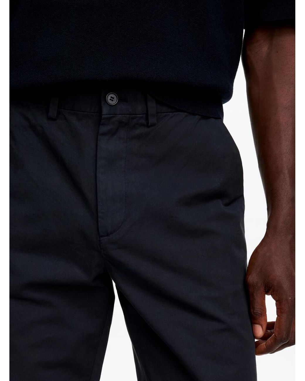 ARKET Blue Straight Cotton Chinos for men