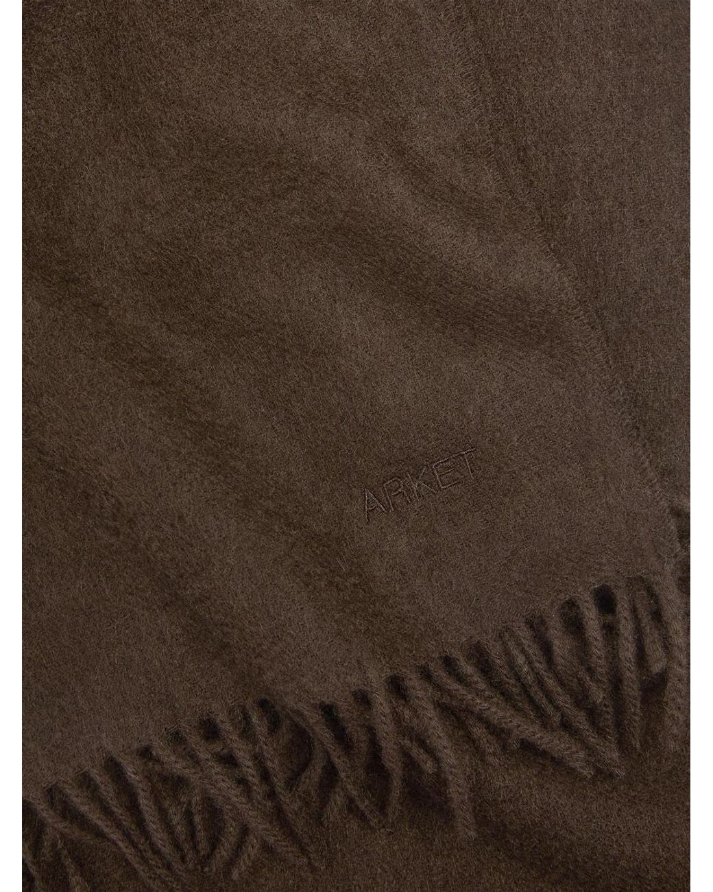 ARKET Brown Cashmere Scarf for men