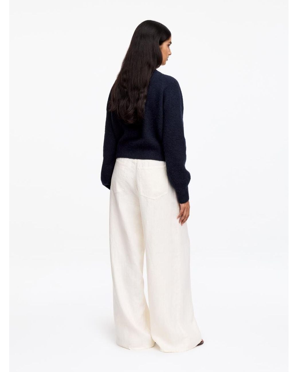 ARKET Blue Alpaca-Wool Blend Cardigan