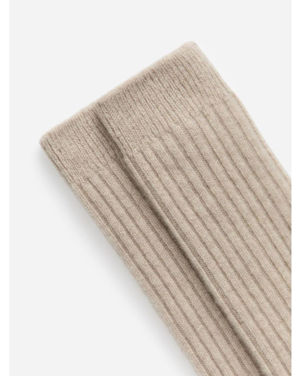 ARKET White Cashmere-Blend Knee Socks