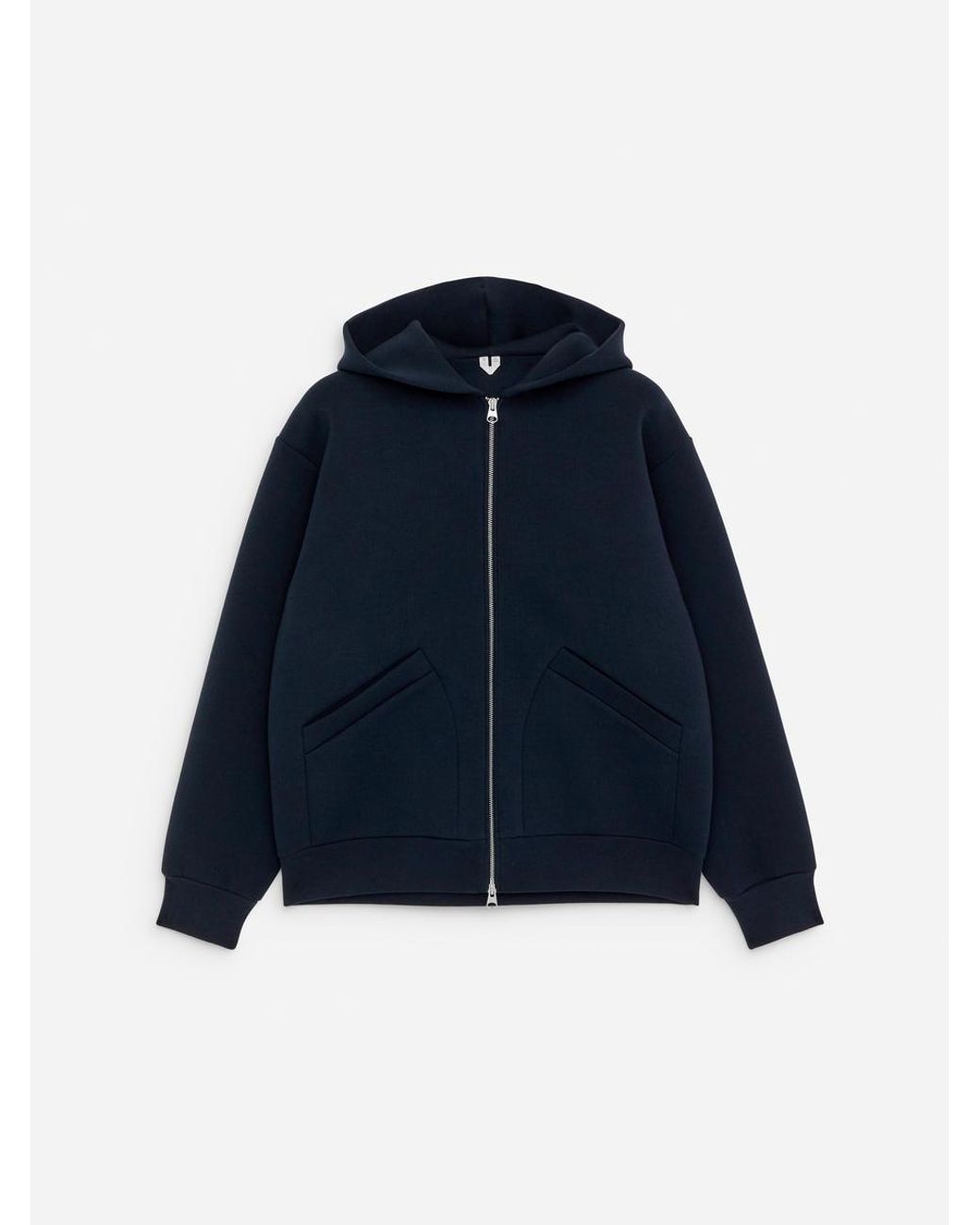 ARKET Blue Scuba Zip Hoodie for men