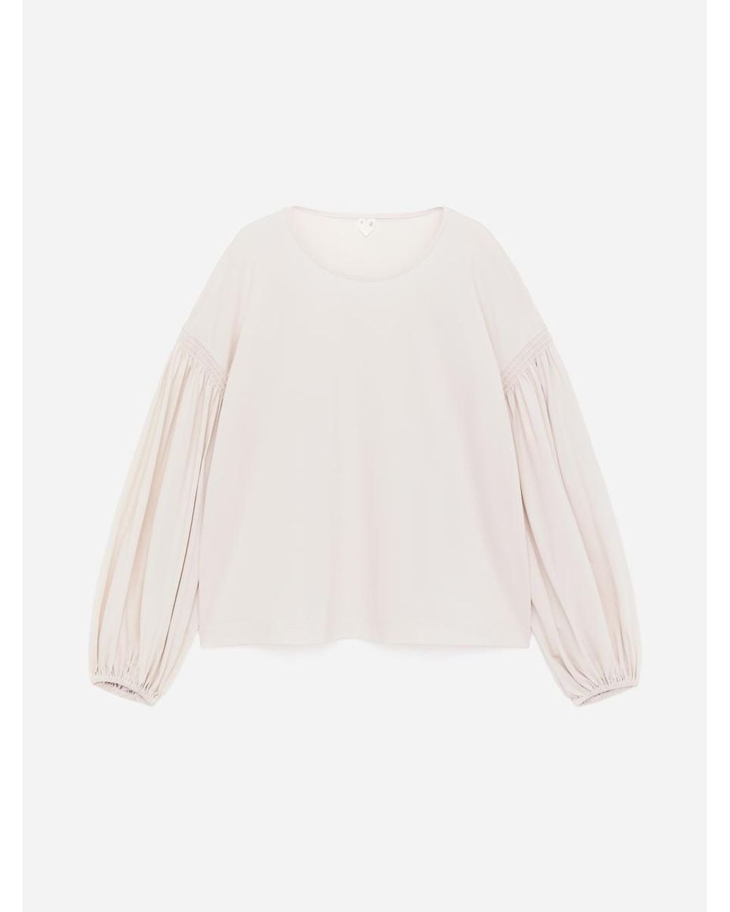 ARKET White Balloon-Sleeve Cotton Blouse