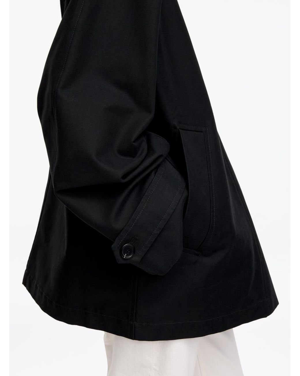 ARKET Black Corduroy-Collar Jacket