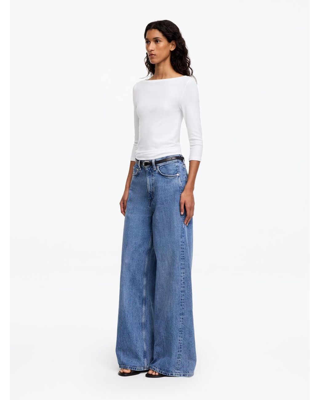 ARKET White Boat-Neck Top