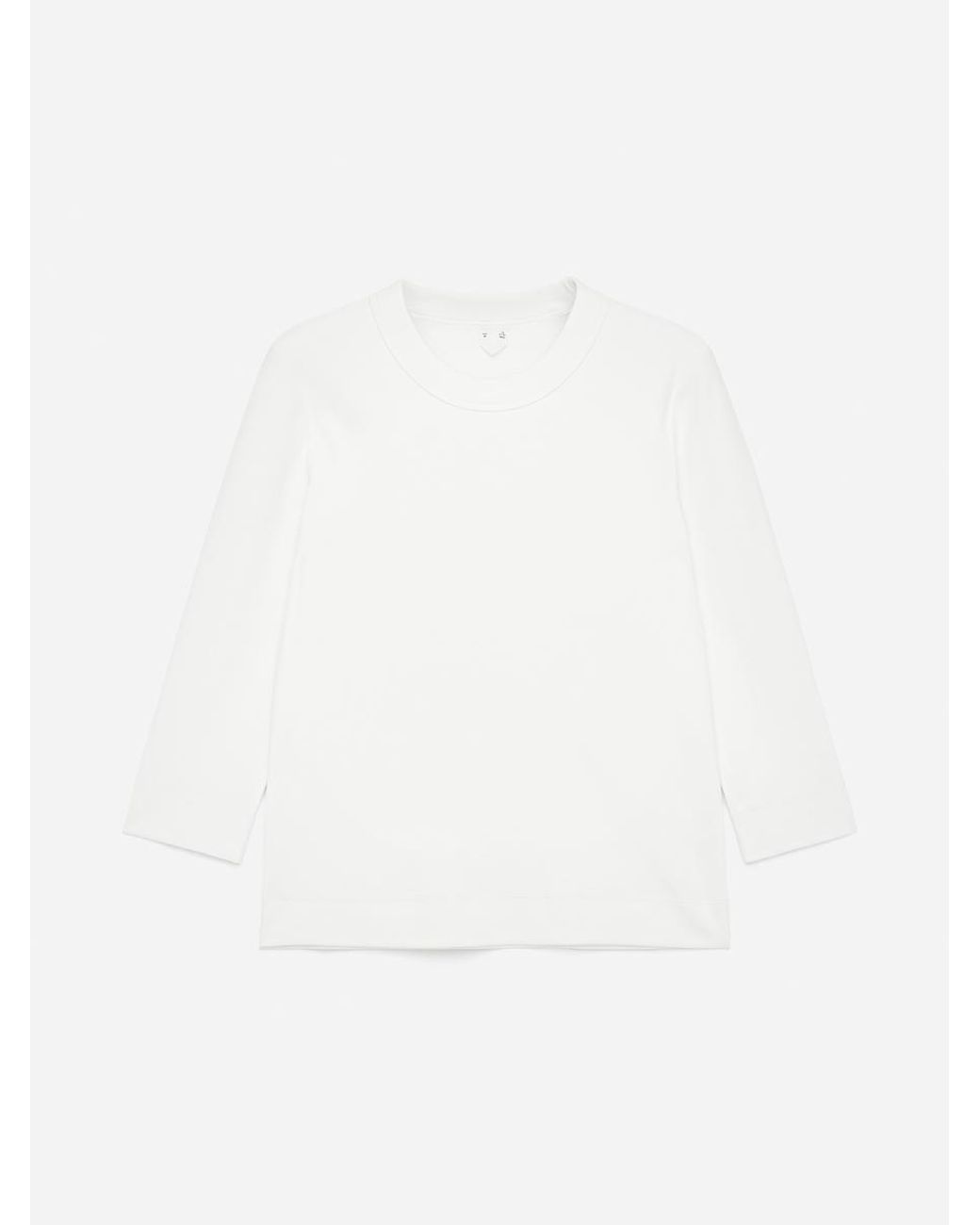 ARKET White Slim Crop-Sleeve Rib T-Shirt