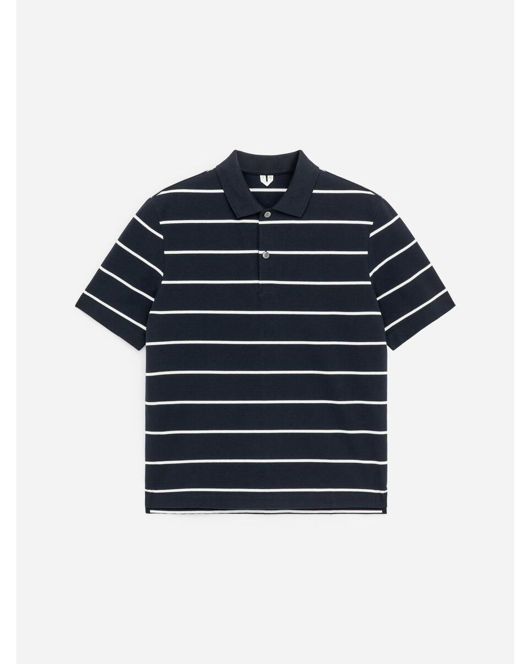 ARKET Blue Piqué Polo Shirt for men