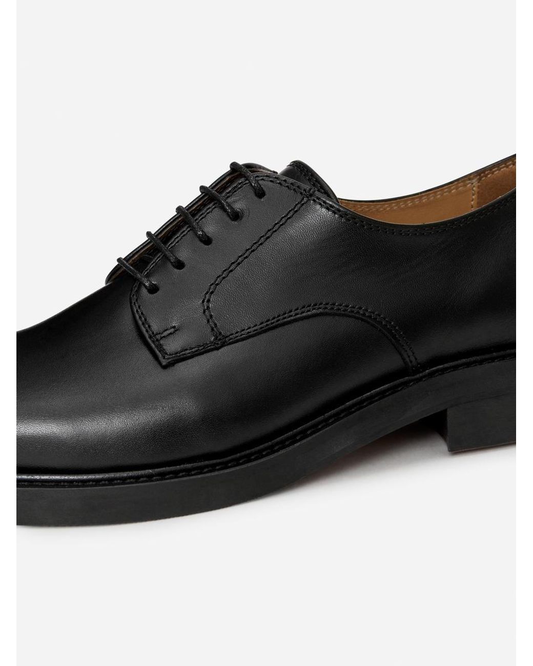 ARKET Black Leather Derby Shoes for men