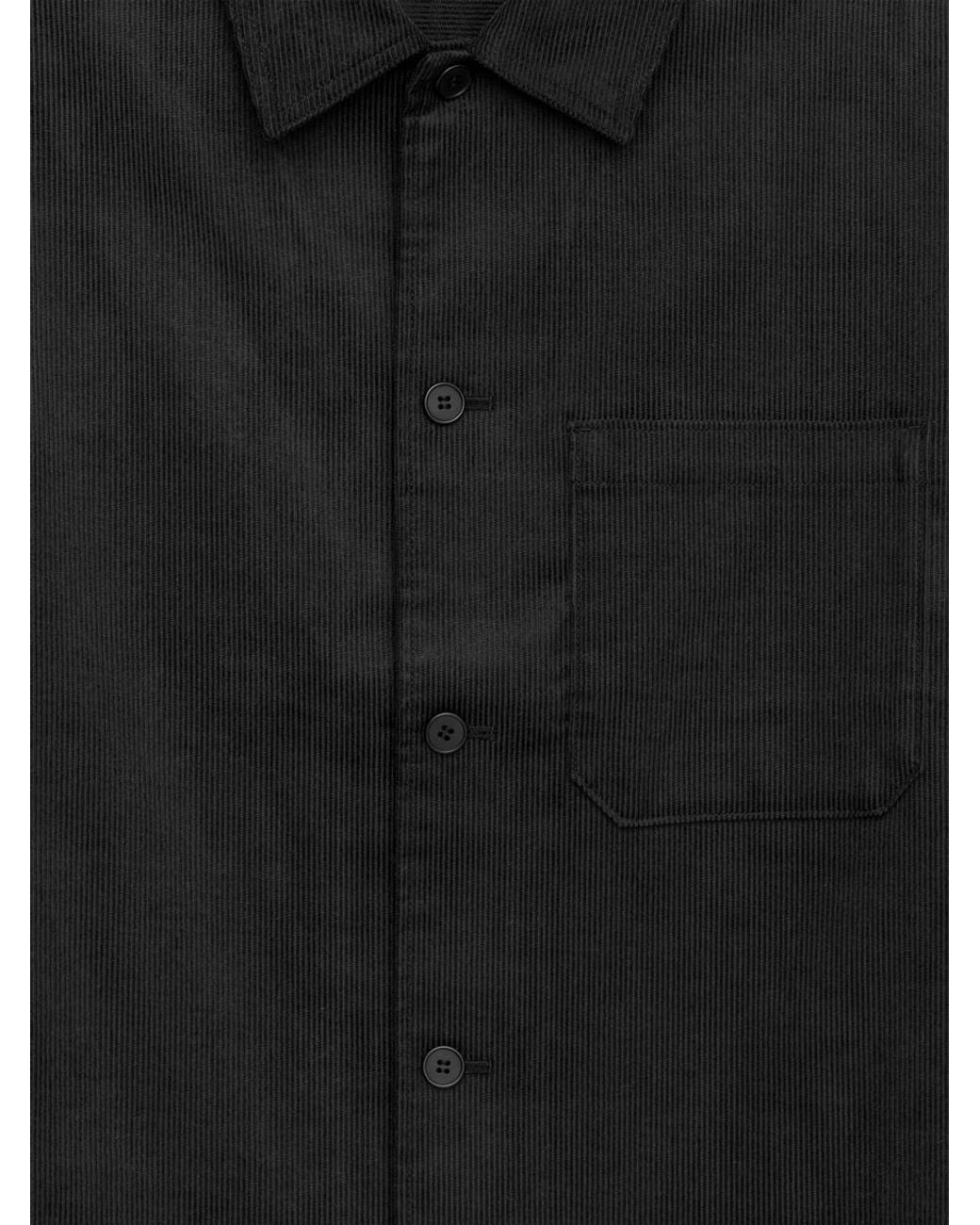 ARKET Black Corduroy Overshirt for men