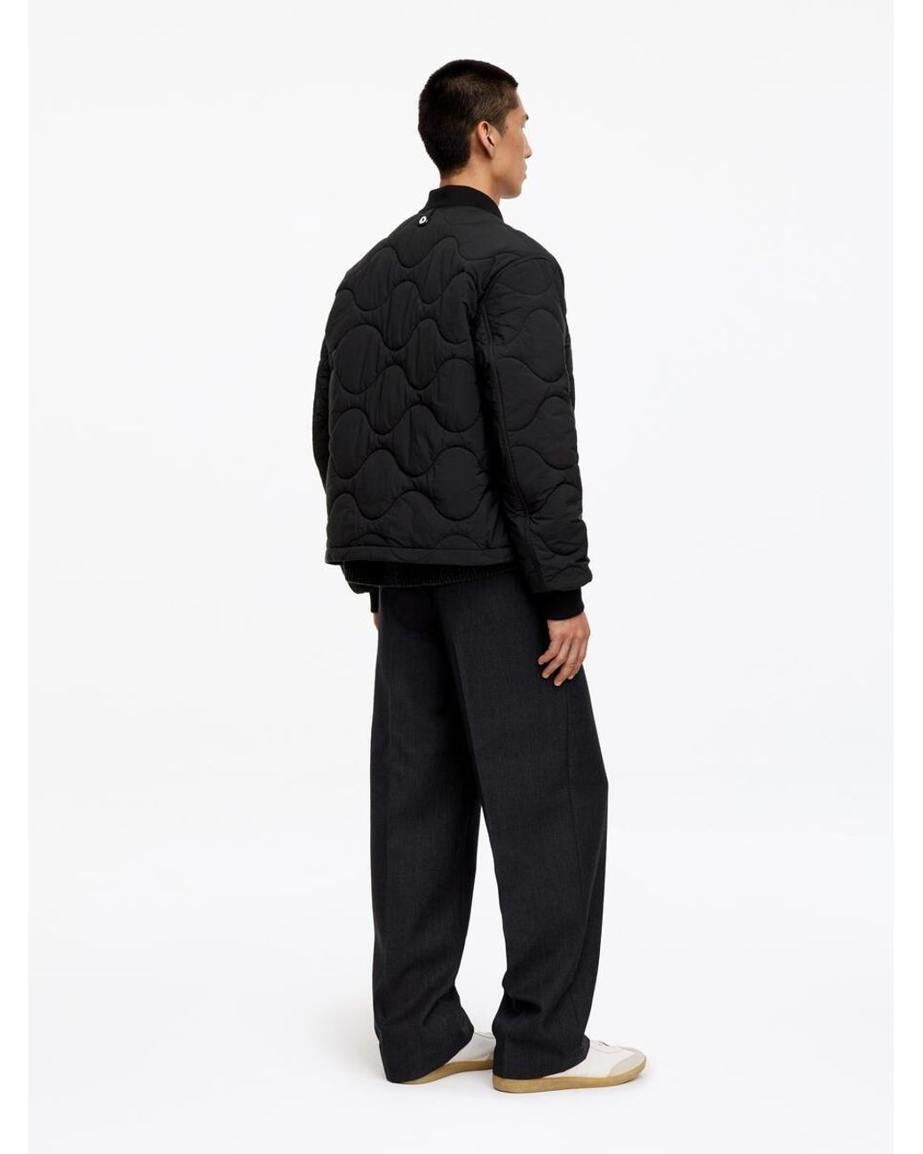 ARKET Black Quilted Liner Jacket for men