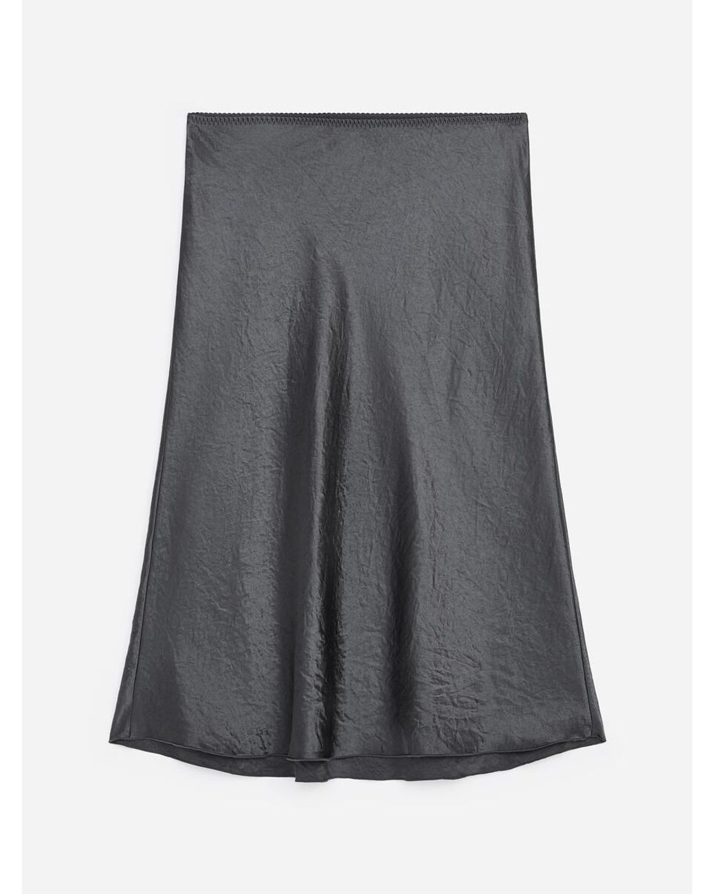 ARKET White Satin Slip Skirt
