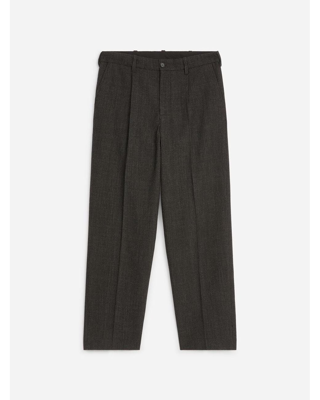 ARKET Black Wide Wool Trousers for men