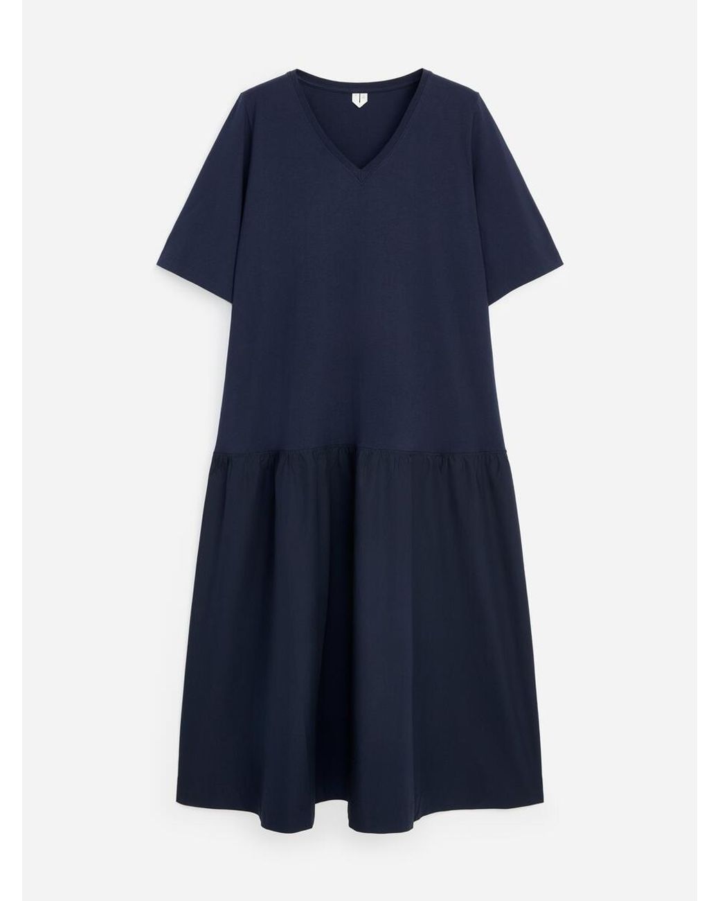 ARKET Blue V-Neck Midi Dress