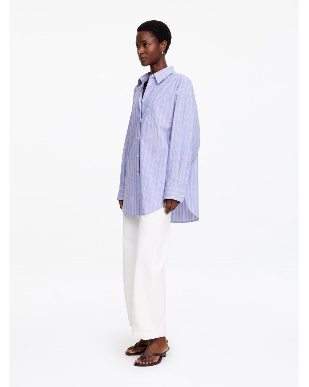 ARKET Purple Oversized Batwing Shirt