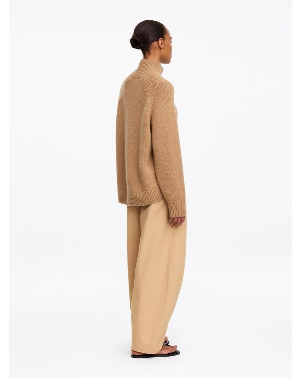 ARKET Natural Chunky Pure Cashmere Jumper