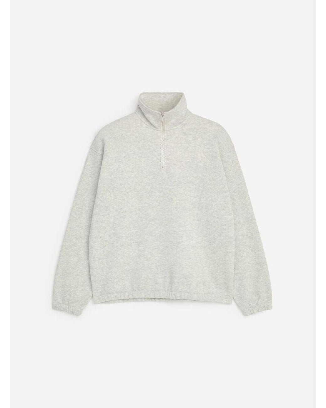 ARKET White Half-Zip Lounge Sweatshirt for men