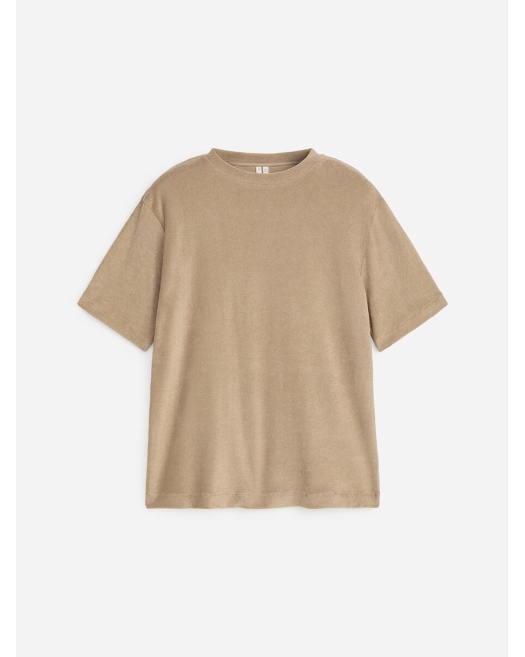 ARKET Natural Cotton Towelling T-Shirt for men