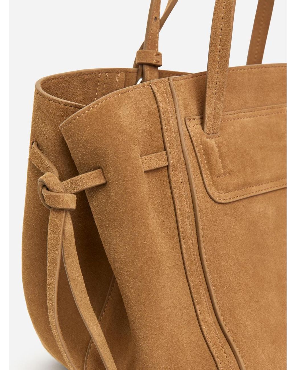 ARKET Blue Leather Tote Bag