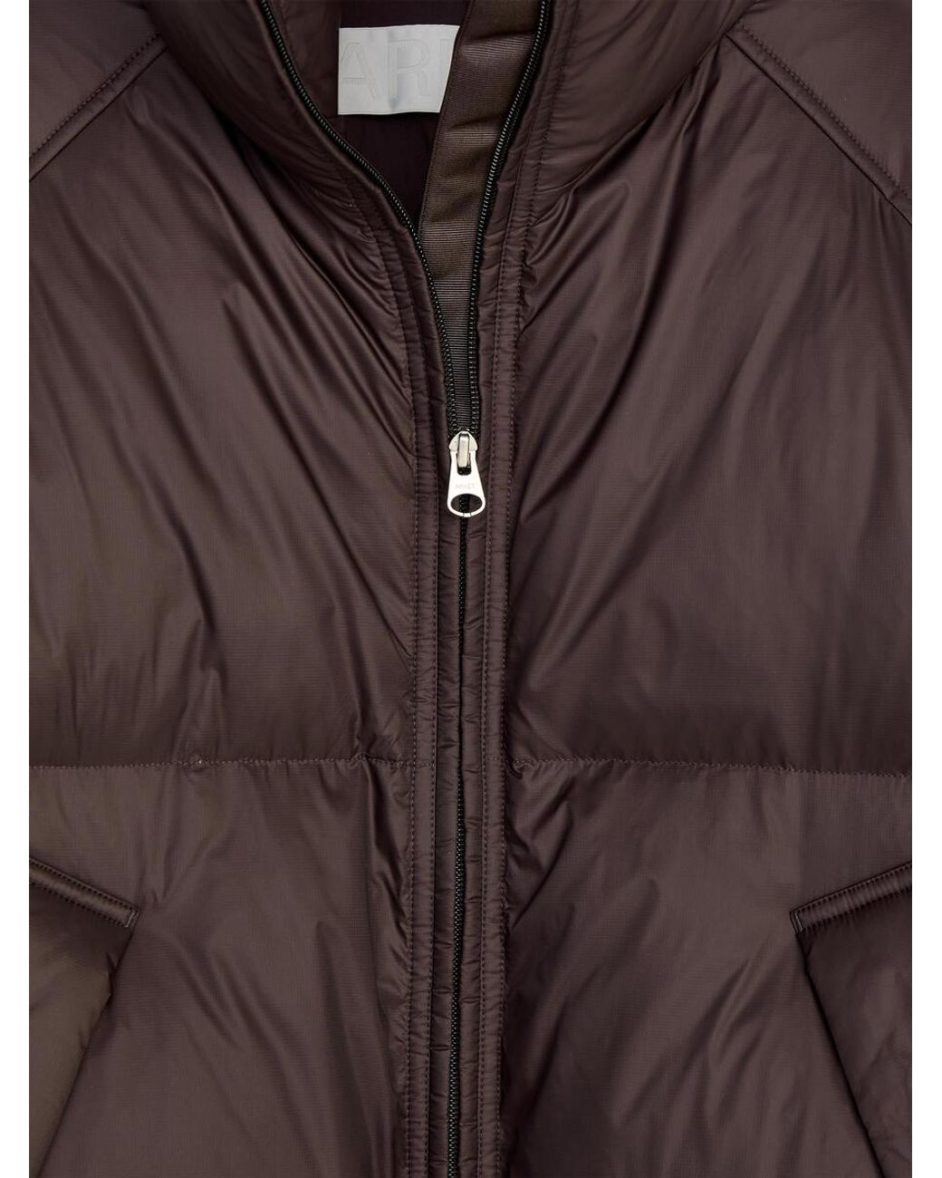 ARKET Black Upcycled Down Puffer Jacket