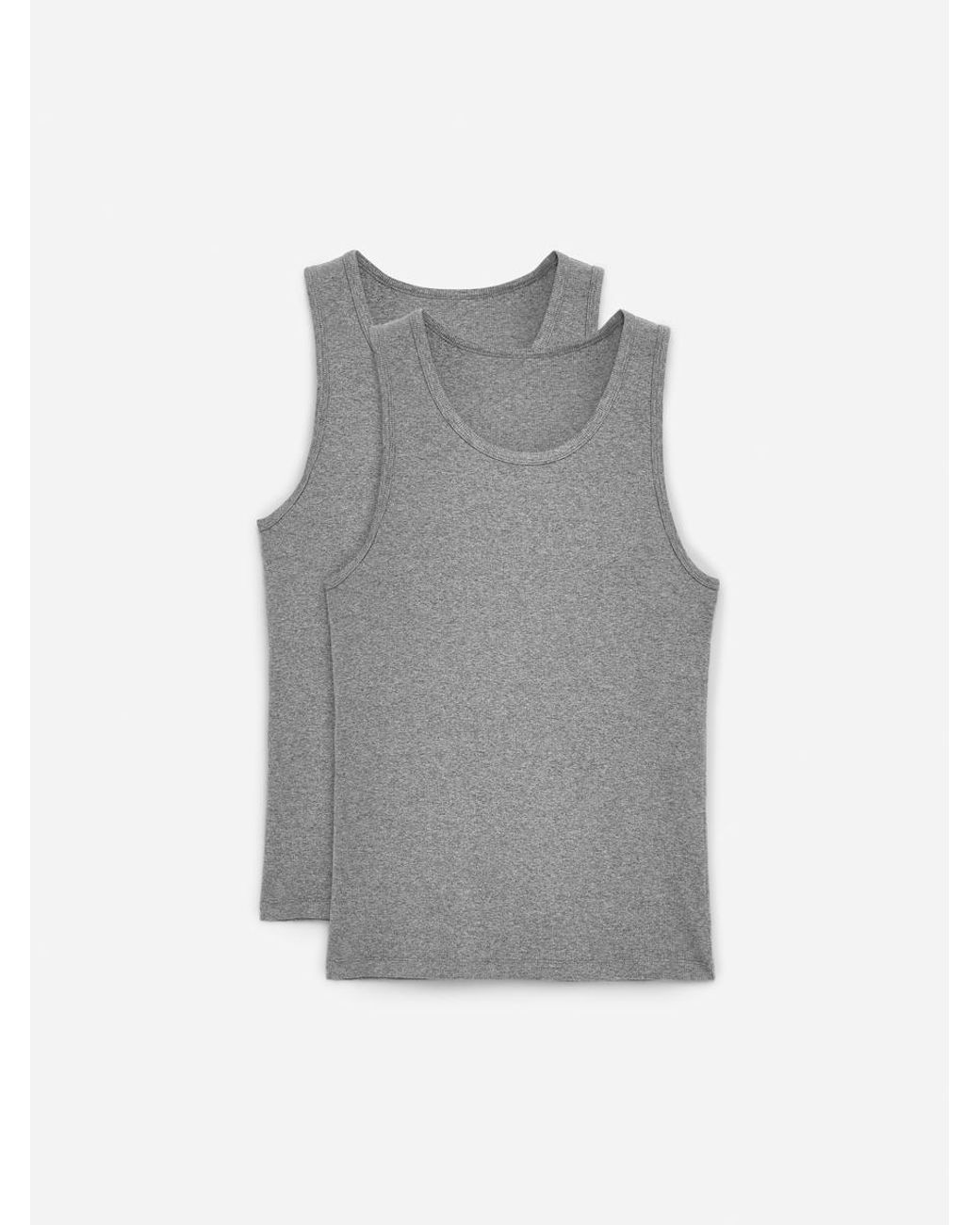 ARKET Blue Ribbed Tank Top Set Of 2 for men