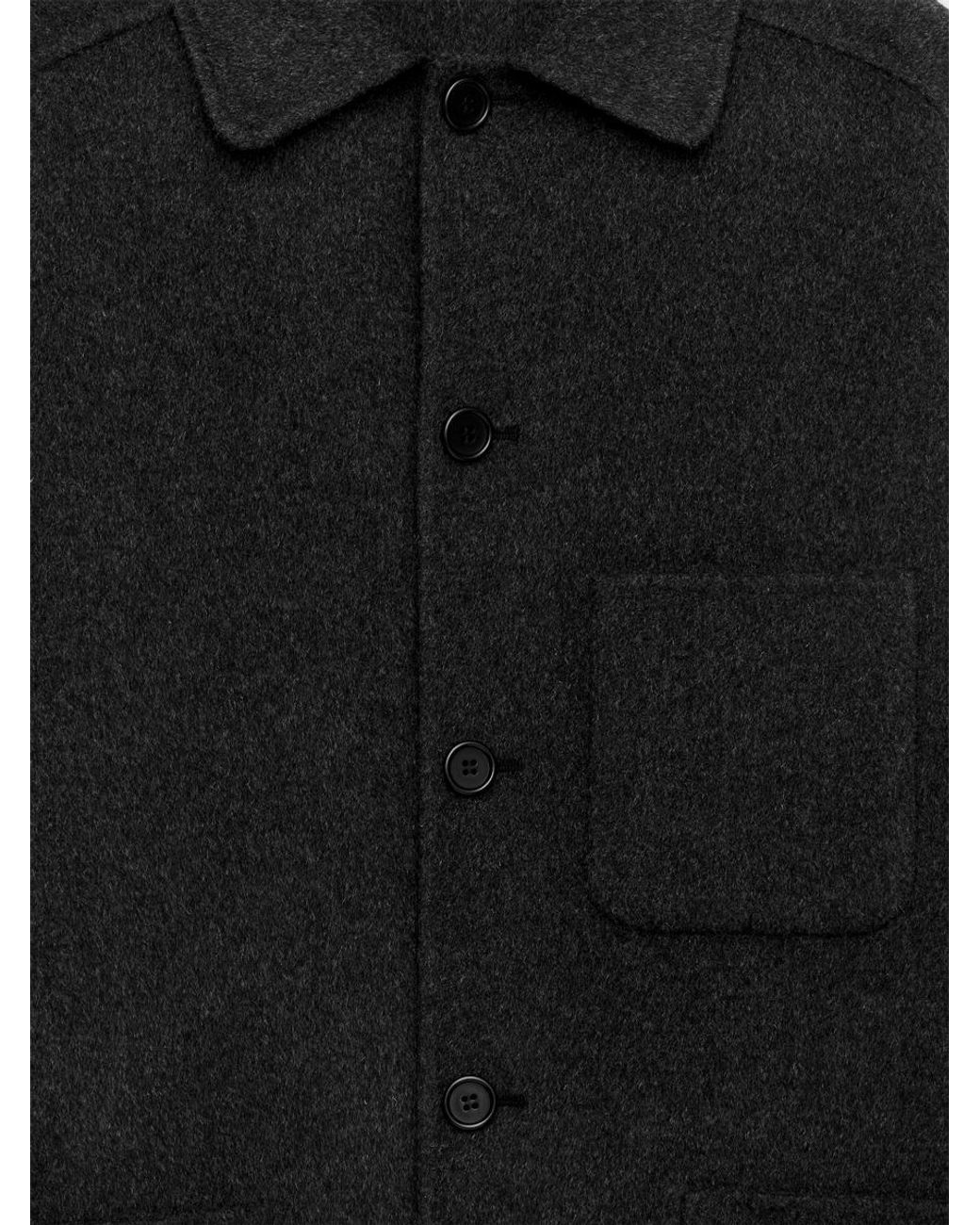 ARKET Black Double-Face Wool Blend Jacket for men