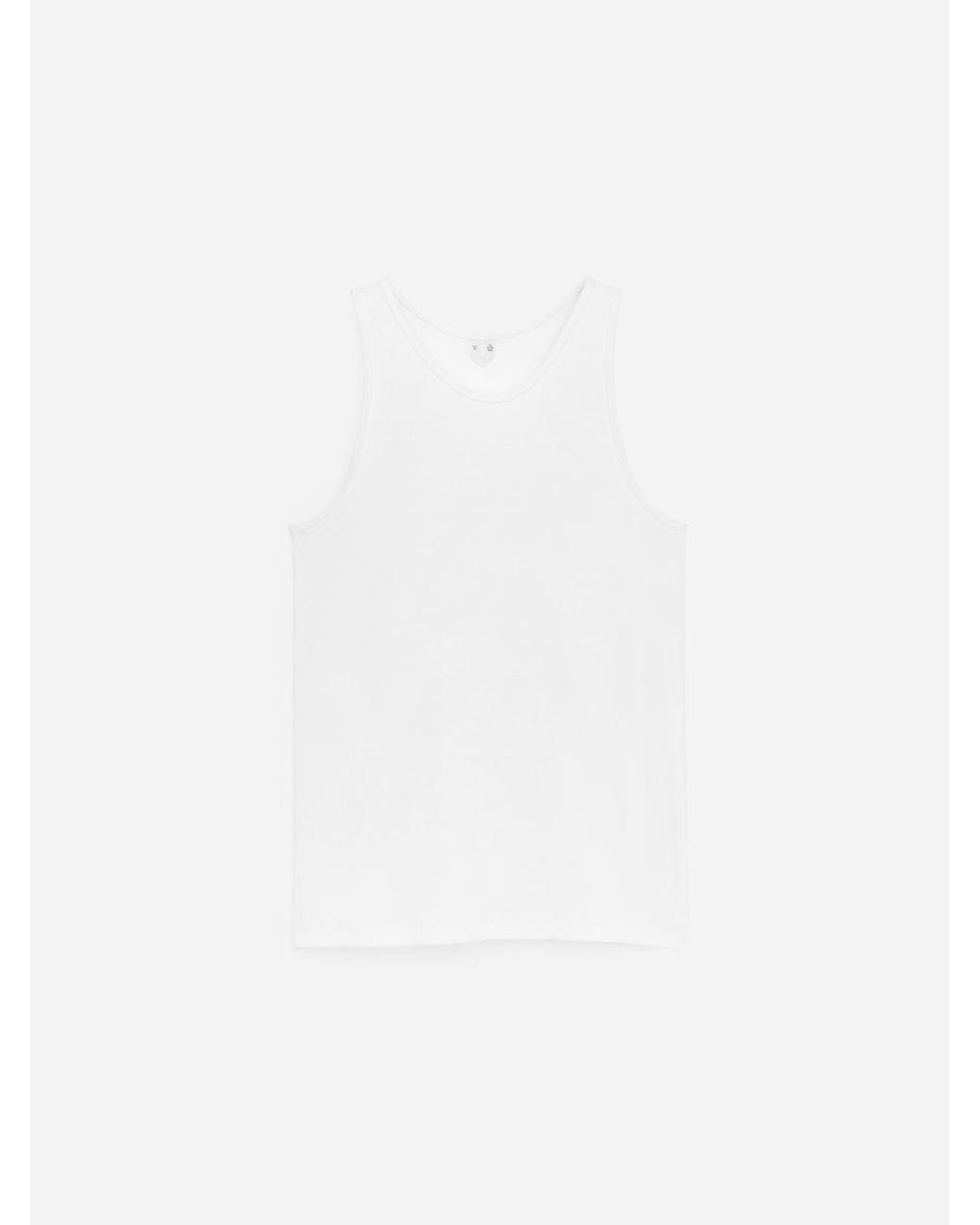 ARKET White Ribbed Tank Top