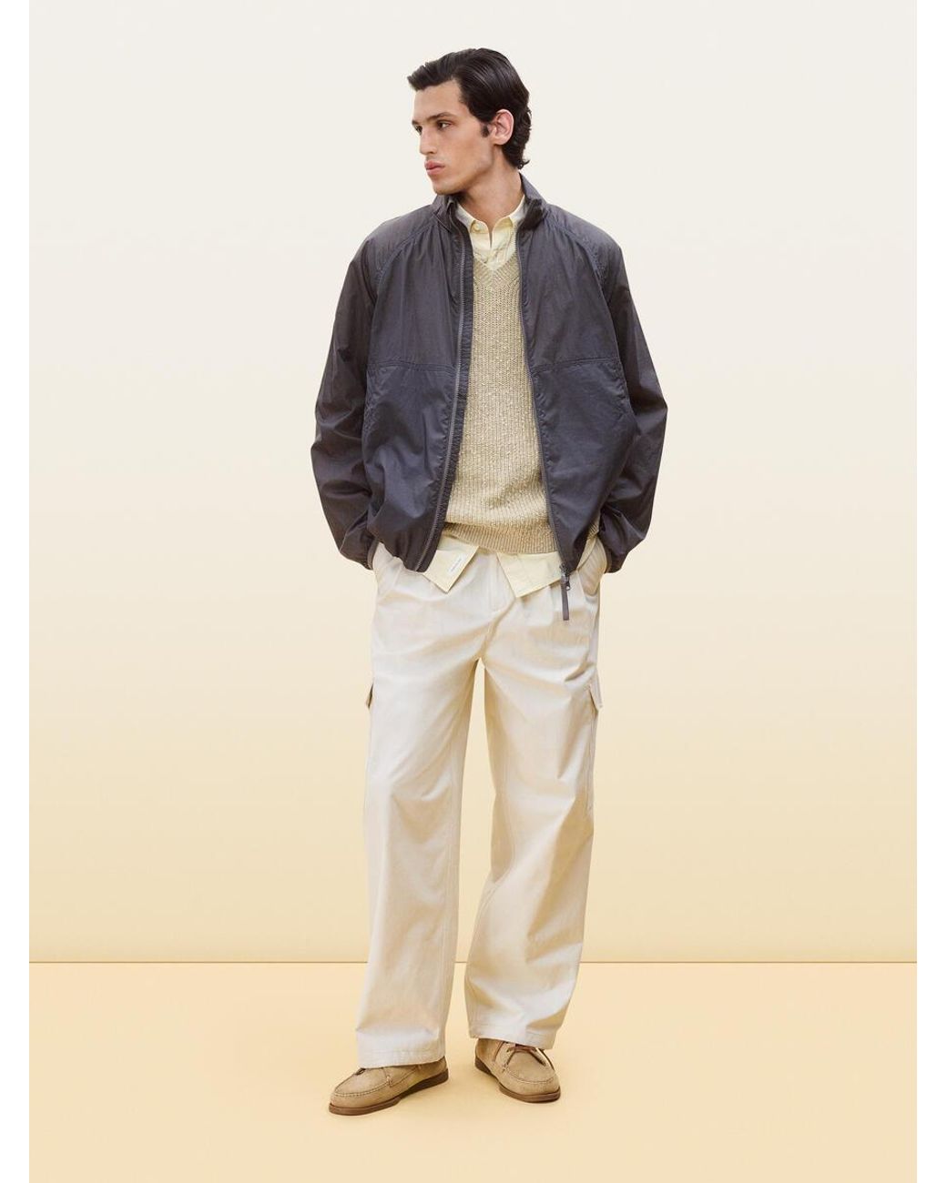 ARKET Black Active Windbreaker for men