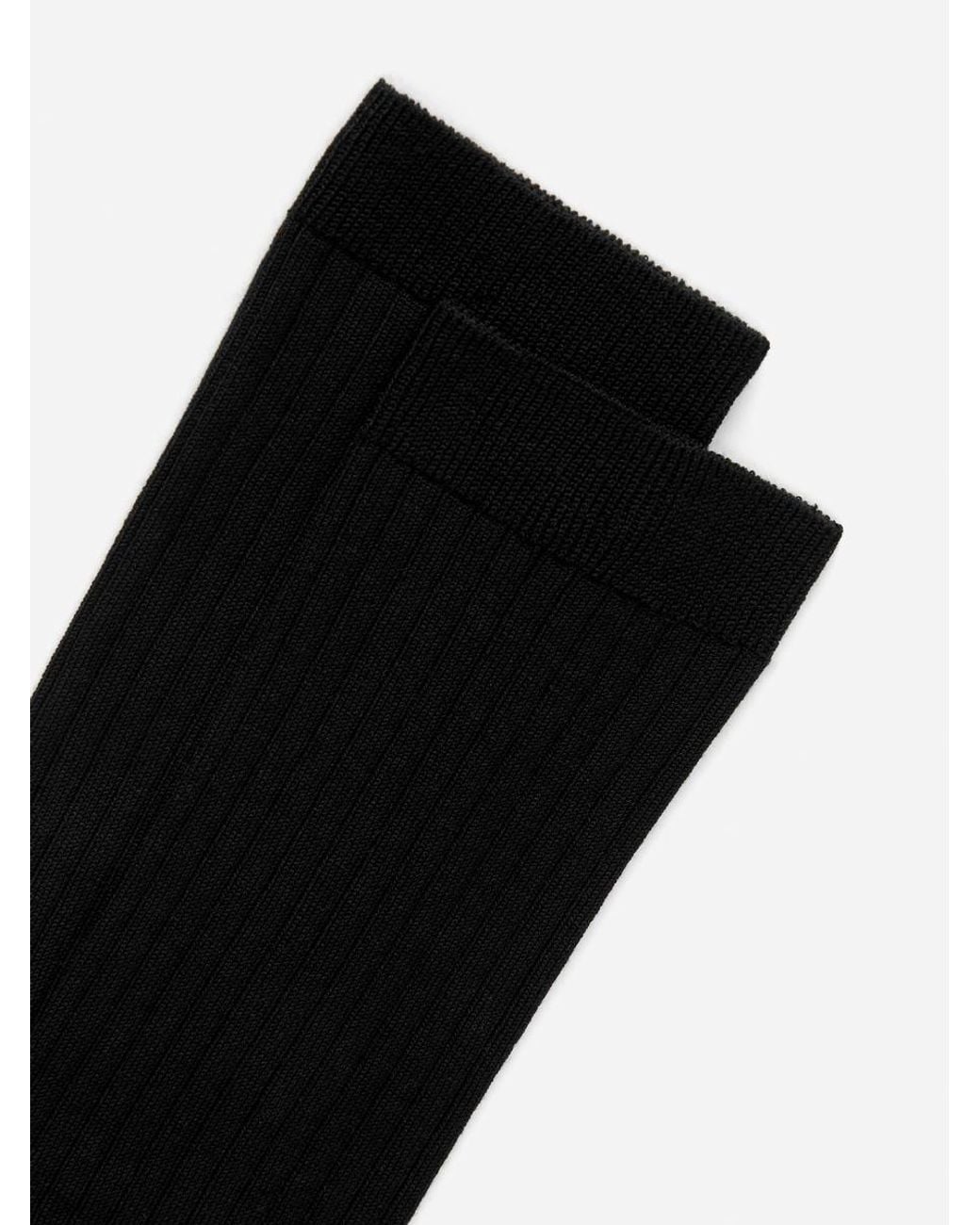 ARKET Black Knee-High Wool Socks