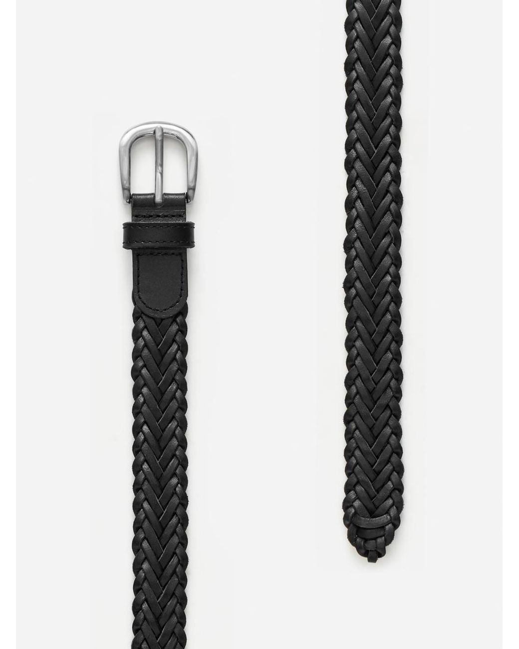 ARKET Natural Braided Leather Belt for men
