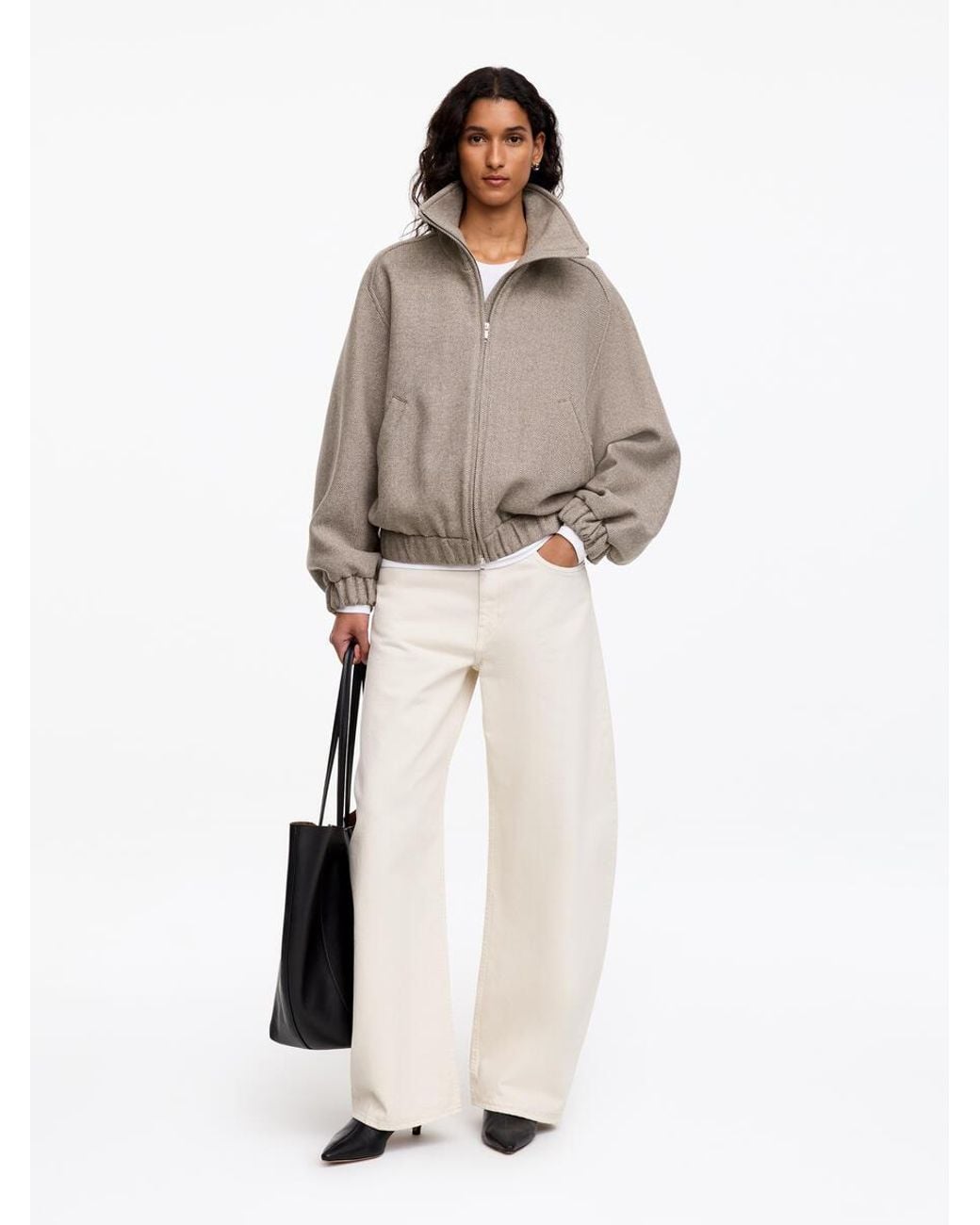 ARKET White Wool-Blend Jacket