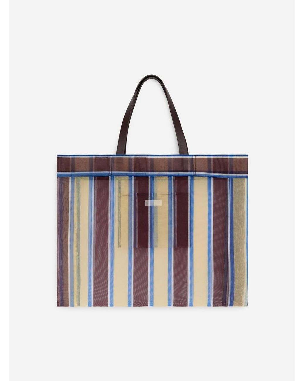 ARKET Yellow Mesh Shopper Bag