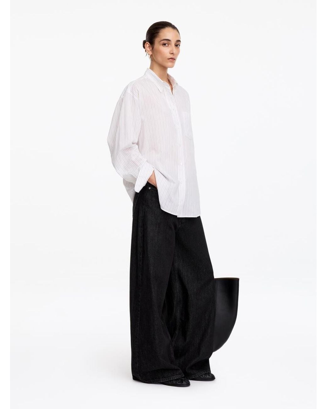 ARKET White Cedar Oversized Wide Jeans