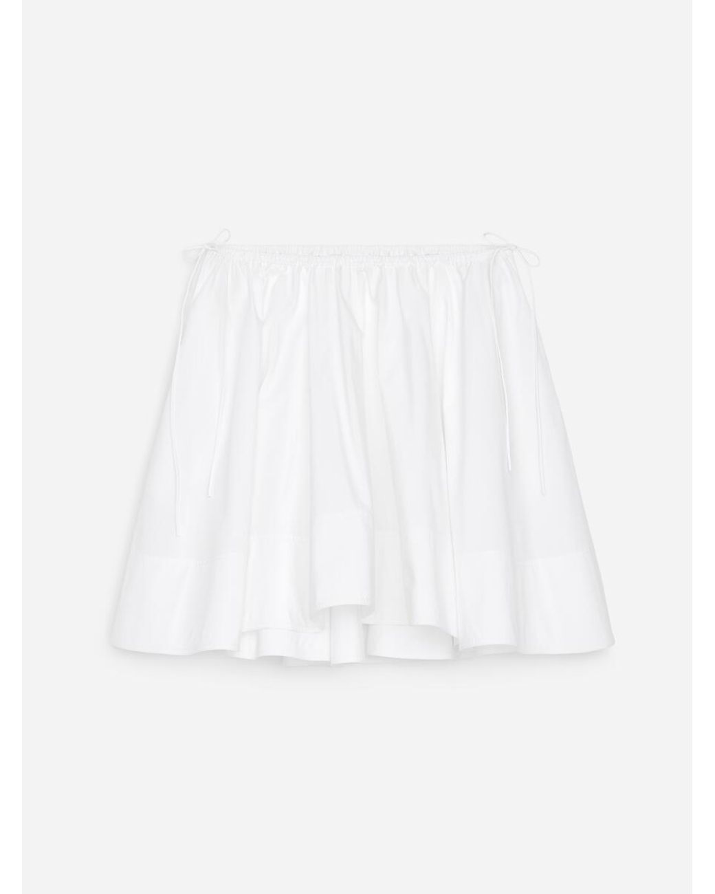 ARKET White Cotton Circle Skirt