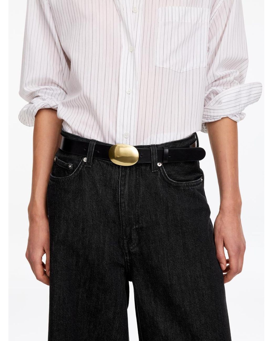 ARKET White Cedar Oversized Wide Jeans