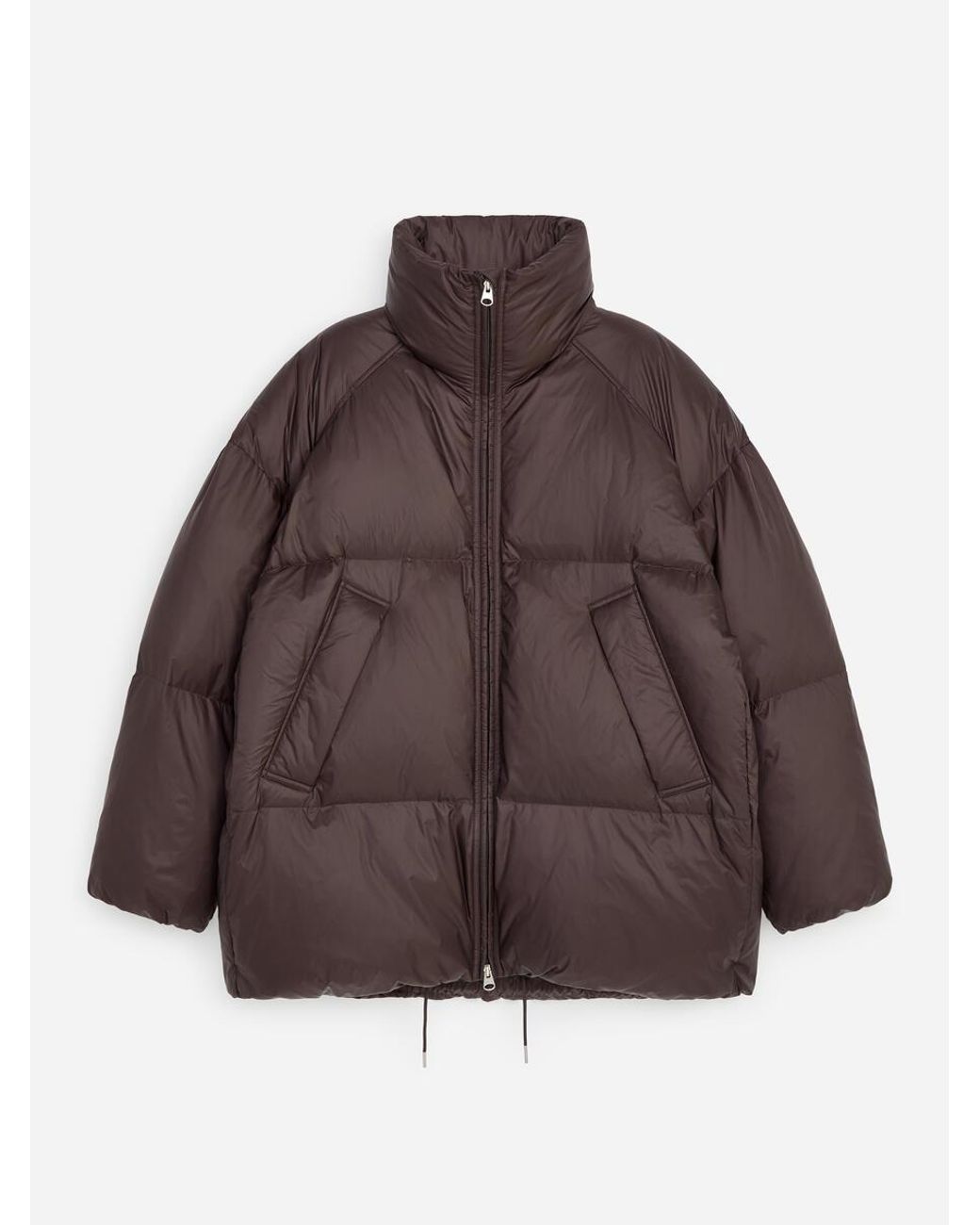 ARKET Black Upcycled Down Puffer Jacket