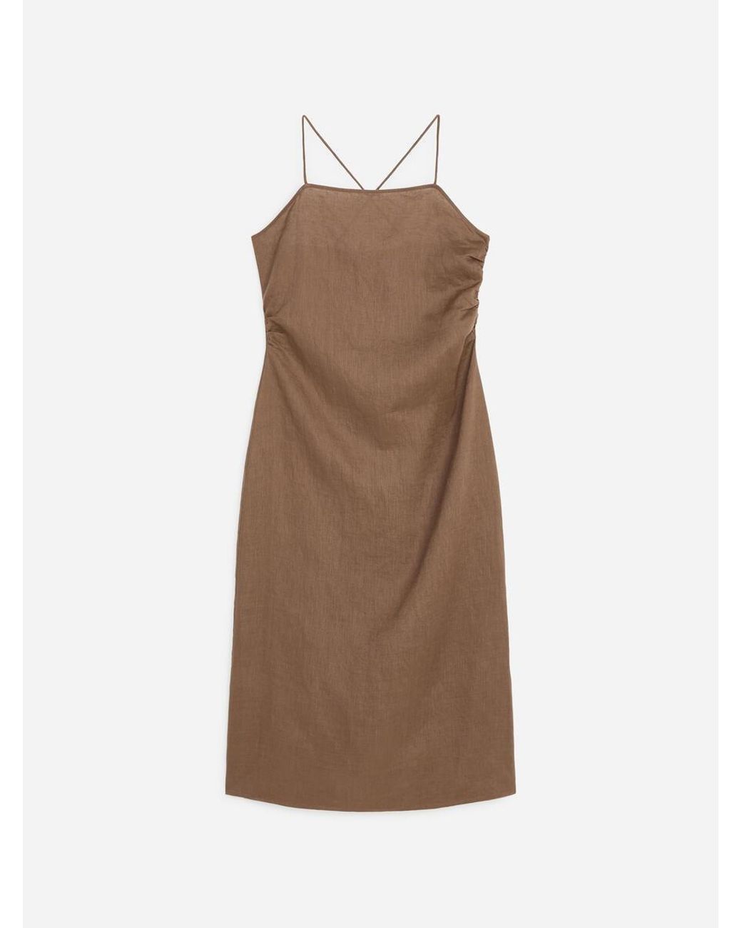 ARKET Natural Linen Midi Dress