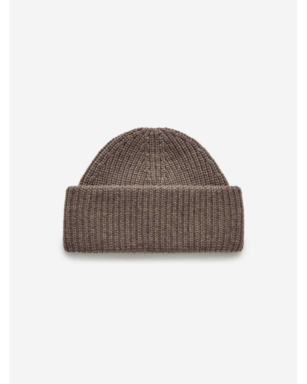 ARKET Natural Double-Fold Wool Beanie